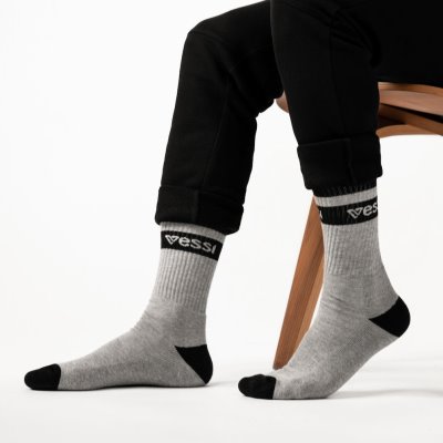 Vessi Crew Socks Socken Accessories Grau | FVB4d0z