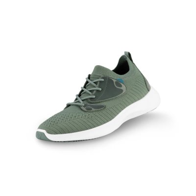 Vessi Everyday Move Wasserdichte Turnschuhe Damen Grau Grün | jKTjJa4