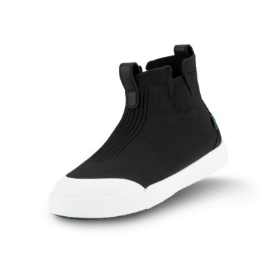 Vessi Weekend Chelsea Wasserdichte Turnschuhe Kinder Schwarz | akwe5KQ